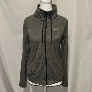 gray Under Armour Tech Full Zip jacket size xs loose
